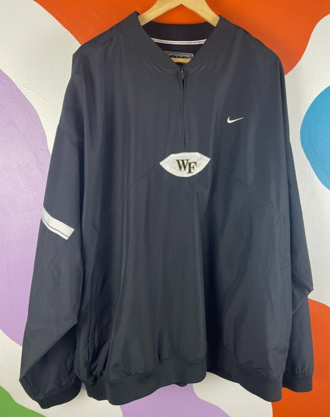 Y2K Wake Forest 3XL Windbreaker Nike Team Demon Deacons Clearwater Closet