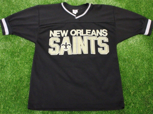 Logo 7 New Orleans Saints Jersey Size Large Blank Short Sleeve