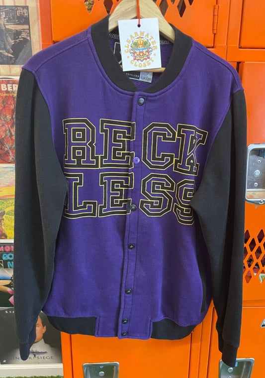 Young & Reckless Bomber Jacket Purple & Black