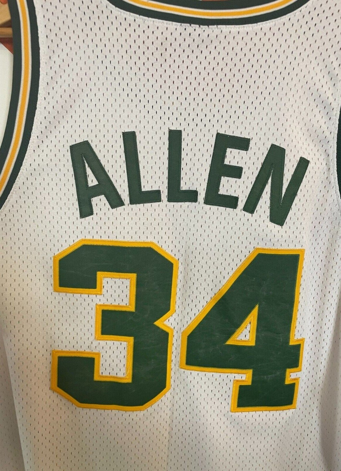 Seattle Supersonics Adidas Ray Allen outlet Jersey XL