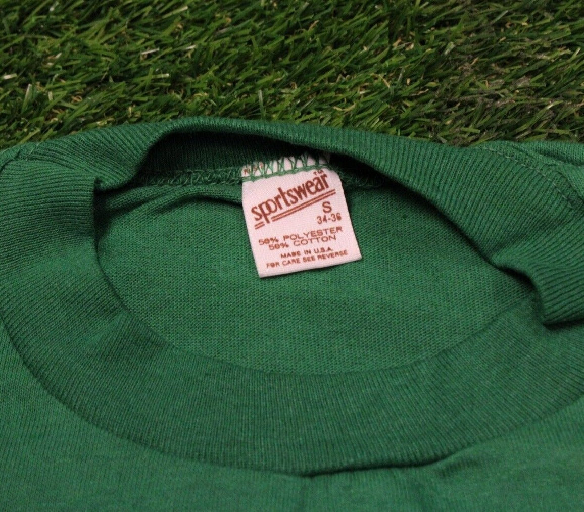 Single Stitch Burger King Employee Uniform Tee Small Green