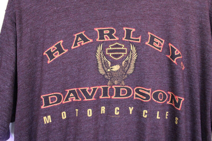Harley Davidson Double Sided Shirt 2XL Medium Charleston SC Red