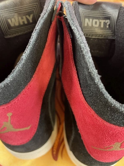 Nike Air Jordan Westbrook 0.2 Mens 10 Suede Blac & Red High Top