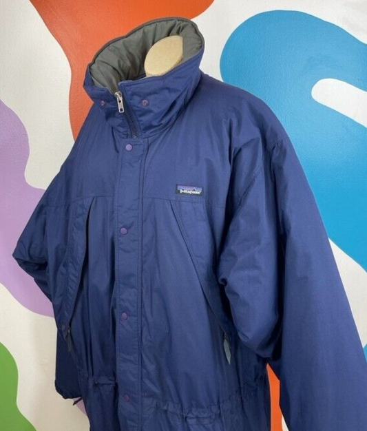 90s Patagonia Puffer Parka XL Style 84101 Jacket Winter Blue