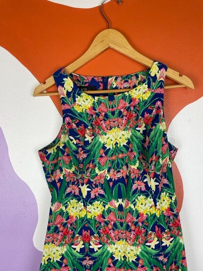 AGB Floral Zip Dress Size 10
