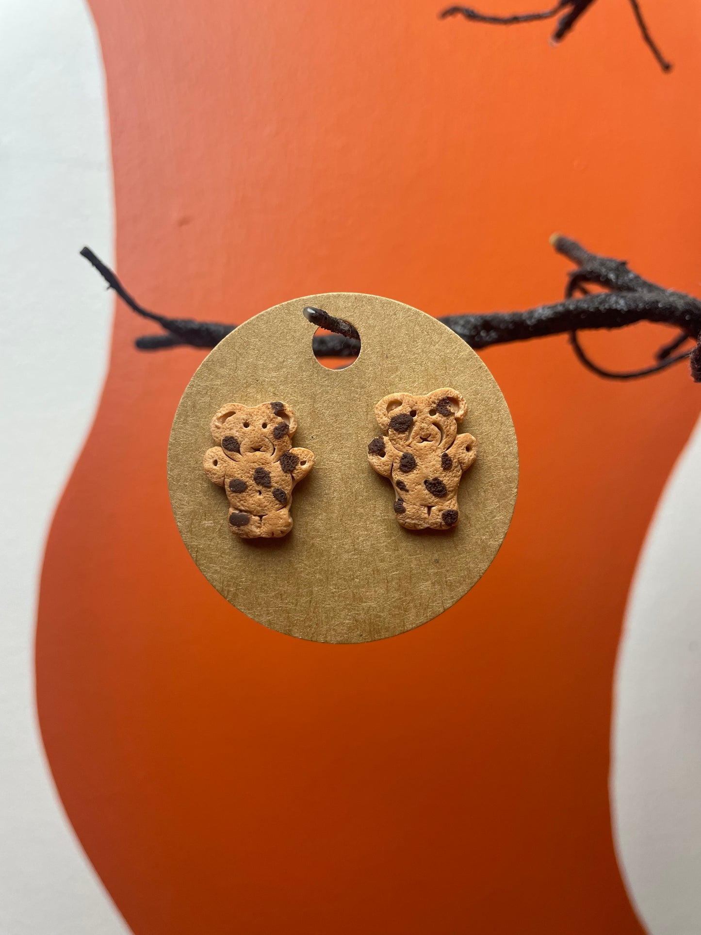 Chocolate Teddy Graham Studs