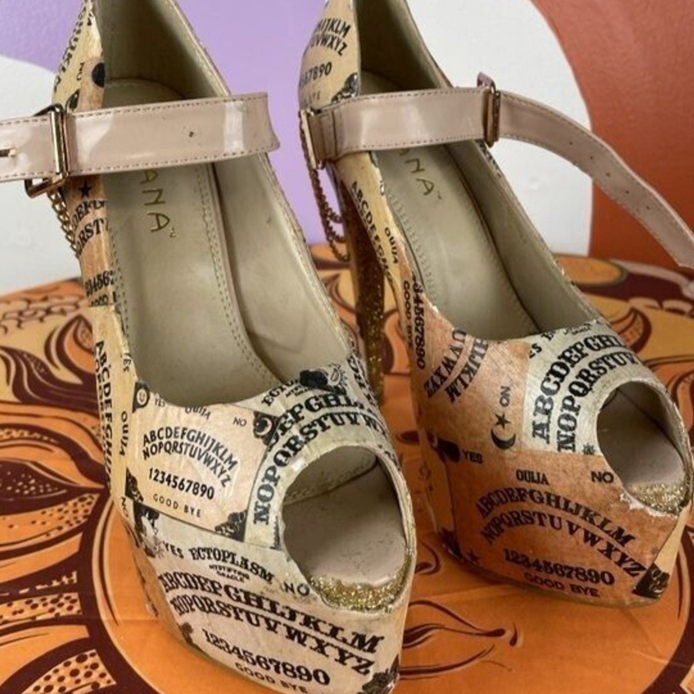 Custom Ouija Board High Heels Stilleto Size 7