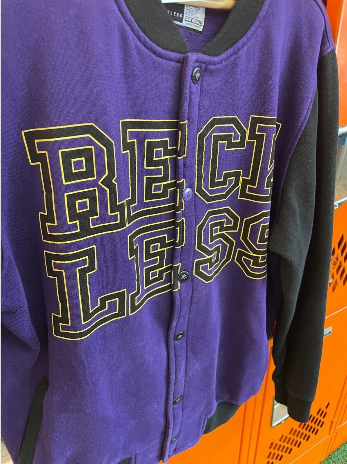 Young & Reckless Bomber Jacket Purple & Black