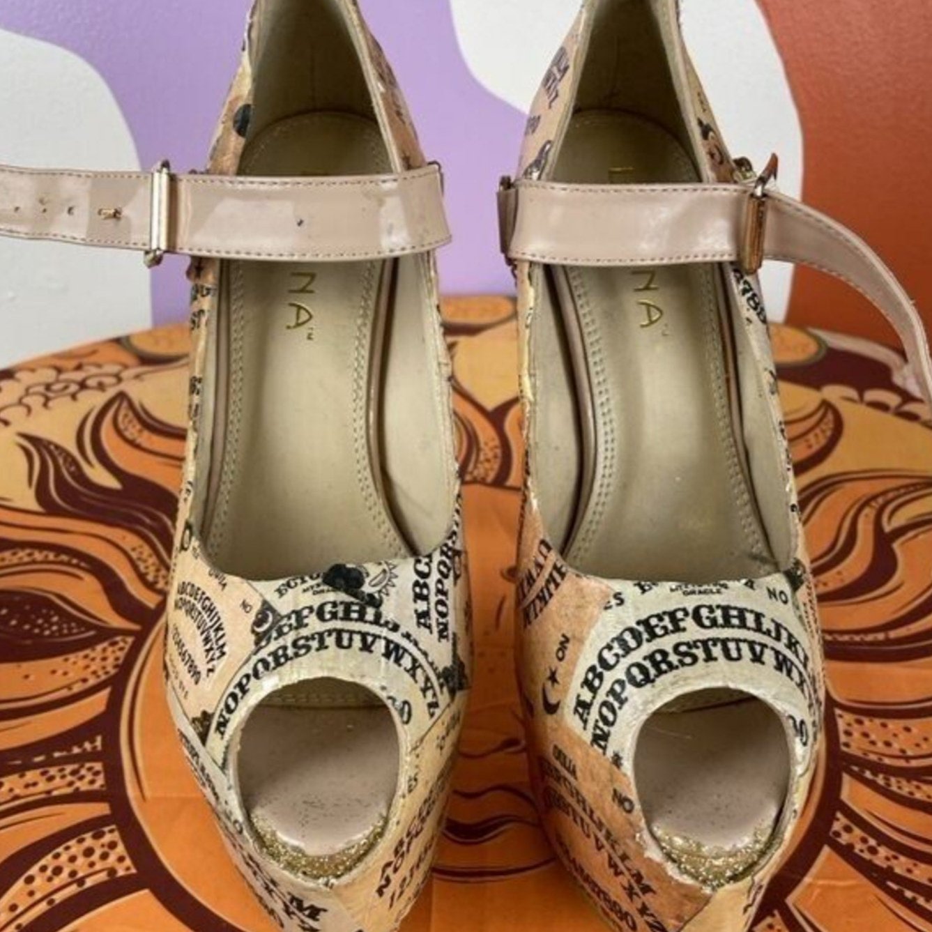 Custom Ouija Board High Heels Stilleto Size 7